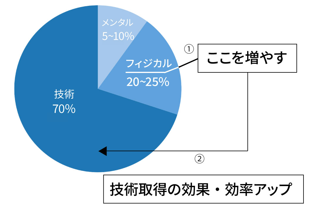 フィジカルが大切な理由:筋力+柔軟性=パワーと可動域
